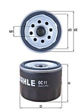 Oil Filter MAHLE Fits RENAULT