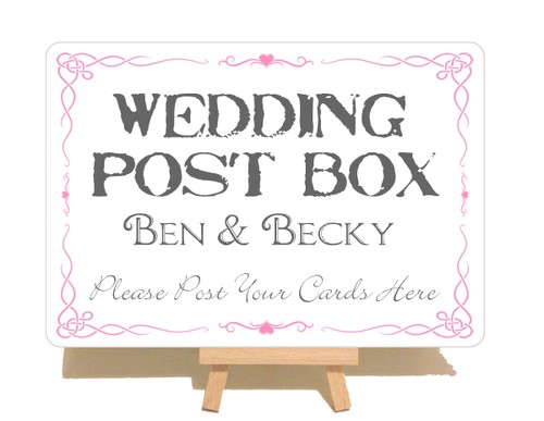 Personalised swirly post - post, box