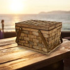 1Pc Woven Fruit Basket Bread