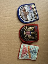 Vintage Sew On Patches London Airport, RAC Tank Museum, USA