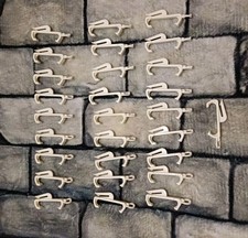 Curtain Glide White Drape Hooks Glider Rail Track Runner Hooks 28 + 1 end