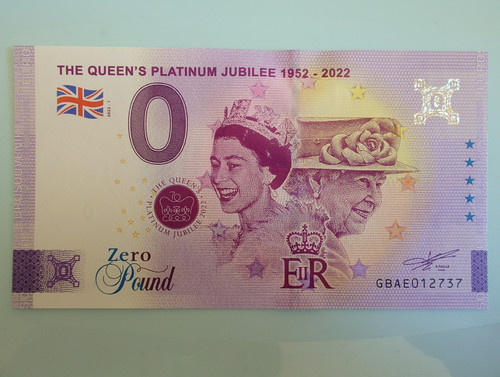 England 2022 note - £0,