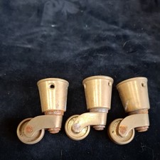 3 x SOLID BRASS VINTAGE OLD