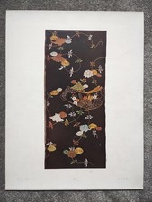 Black Satin with Green Willow