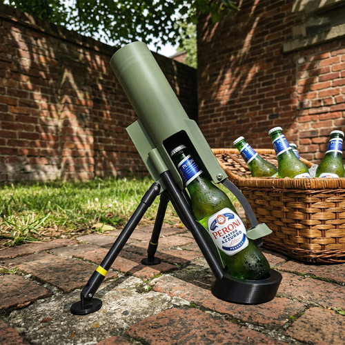 Mortar beer opener portable - mortar,