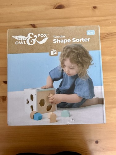 Owl fox wooden shape sorter - fox,