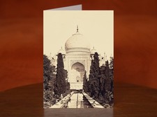 Central View of the Taj Mahal by Felice Beato, Henry Hering - A5 Art Print Card
