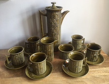 Portmeirion retro Cypher 15pc Coffee Set, Susan Williams-Ellis 60s vintage