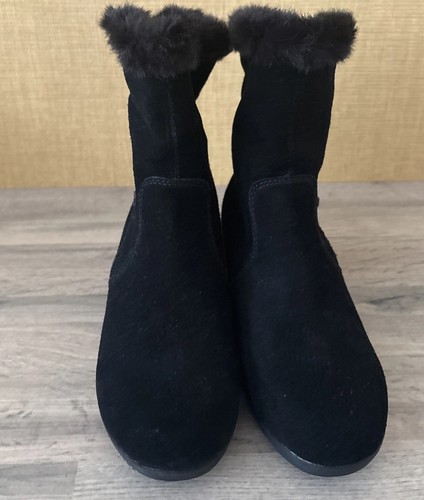 Rieker suede wedge ankle boots - ankle,
