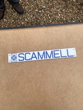 scammell name plate/badge