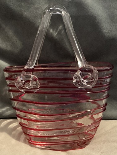 Hand blown art glass clear - blown,