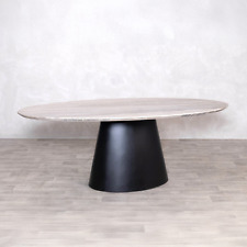 LARGE OVAL DINING TABLE WITH