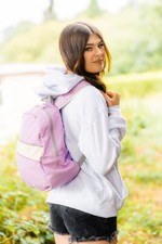 SUMMER SCHOOL BAG PE BACK PACK WOMEN TRAVEL SHOULDER PURPLE GYM KID PINK PURPLE