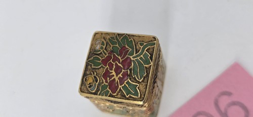 Vintage cloisonne hinged