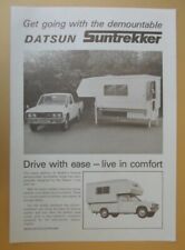 WALKER SUNTREKKER Demountable Caravan for DATSUN PICK UP orig 1976 Sales Leaflet