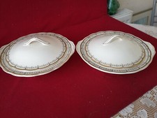 Two Grindley Cream Petal Ware