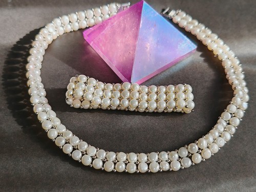 Stunning matching woven white