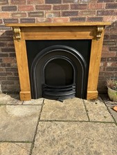 Handmade Wooden Fireplace With