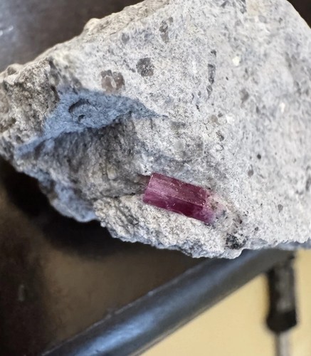 Terminated red beryl crystal - terminated,
