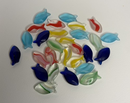 Crate barrel glass fish - &,