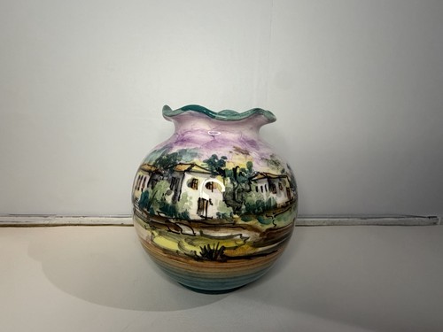 Studio pottery vase - vase, hand