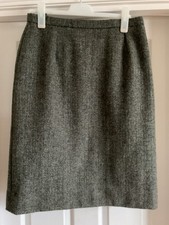 Vintage Harris Tweed Skirt Green Size 14