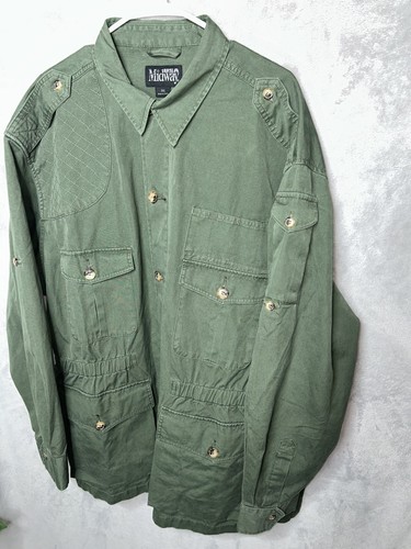 Safari jacket mens - 3xl, green