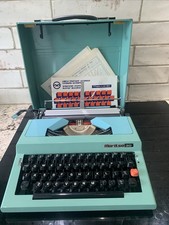 VINTAGE MARITSO 30 PORTABLE TYPEWRITER & HARD CASE PAPER NOT FEEDING UNTESTED