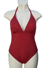 M&S Embroidered Swimsuit Swimming Costume Red Black Green Size 10 12 14 16 18 22