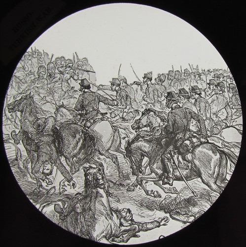 Glass magic lantern - lantern, slide