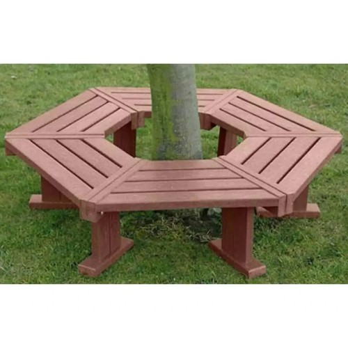 Enclosed hexagonal tree seat - hexagonal,