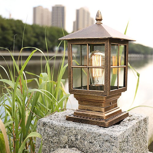 Yard pillar light - pillar, garden