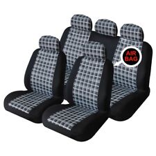 Sakura Wembley Full Set Seat Covers Rear & Front Car Full Set Black Protectors