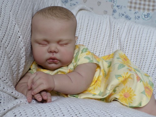 Reborn baby girl doll pickle - doll, ~