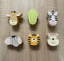 Wooden painted animal nursery
