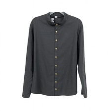 Necessary Evil Mens Goth Punk Cyberpunk Vampire combat Shirt Black size L