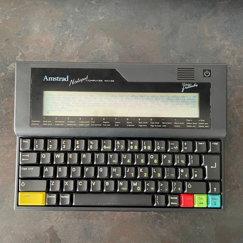 Amstrad nc100 notepad - amstrad,