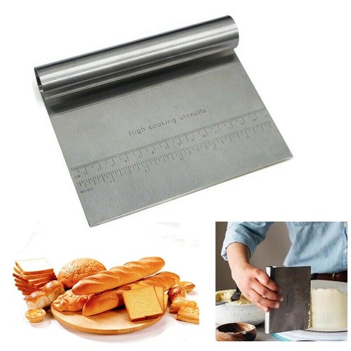 Metal pastry scraper dough - metal,