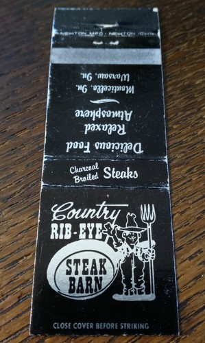 Vintage matchbook country - vintage, matchbook: