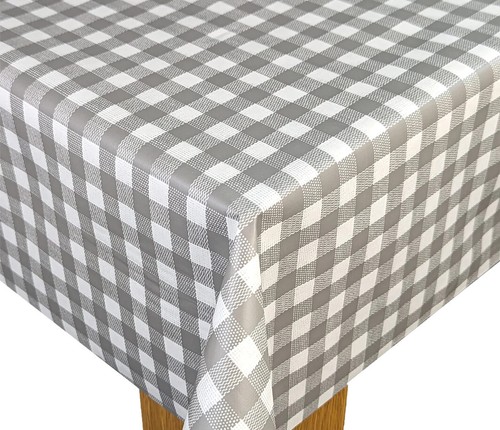 Grey bistro gingham - grey, check