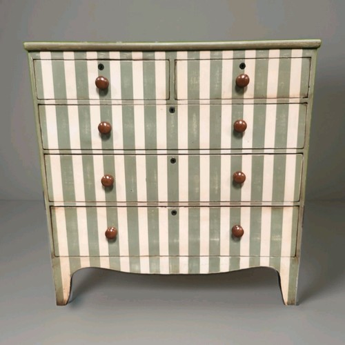 Late georgian painted chest - late,