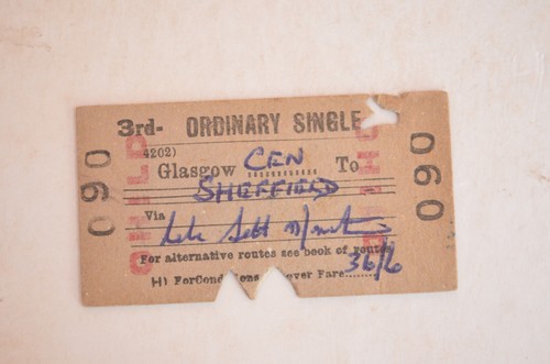 Railway ticket btc - btc, glasgow