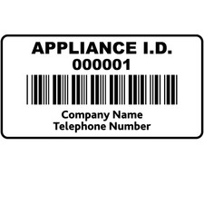Personalised Appliance ID Labels for Portable Appliance Testing - Design 1