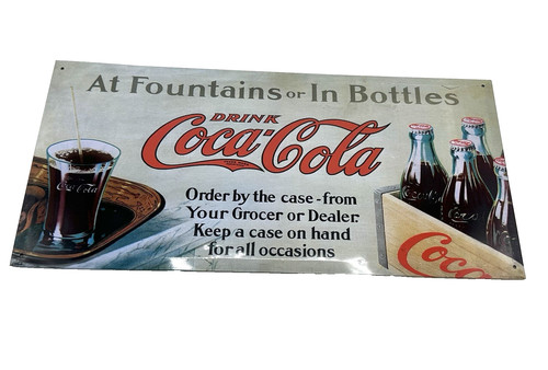 Coca cola metal advertising - coca--cola,