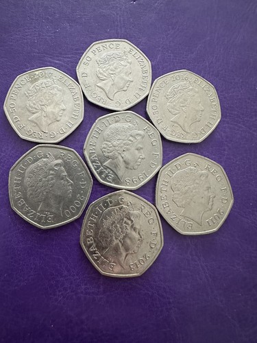 50p coins collectable - 50p,