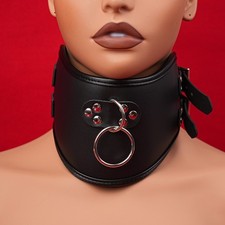 PU Leather Bondage Collar
