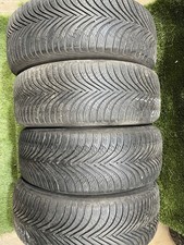 4x 225 55R17 97H M+S MICHELIN ALPIN5 6MM PART WORN TIRE DOT 1616 all Season ￼