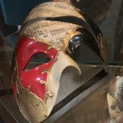 Venetian hand made mask - venetian, red