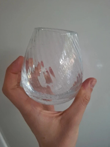 Small glass vase optic - small,