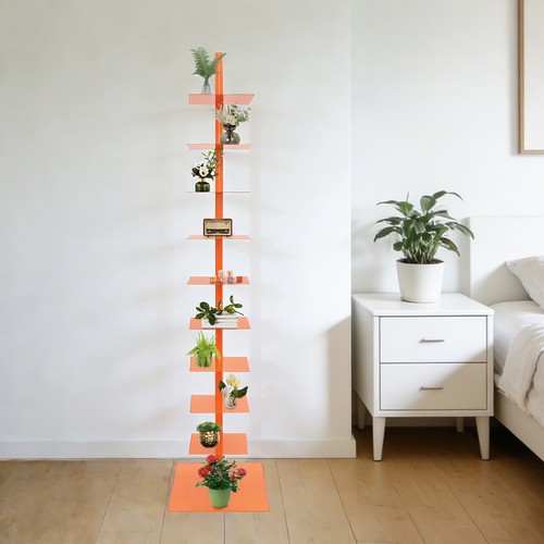 Tier metal spine bookshelf - metal,